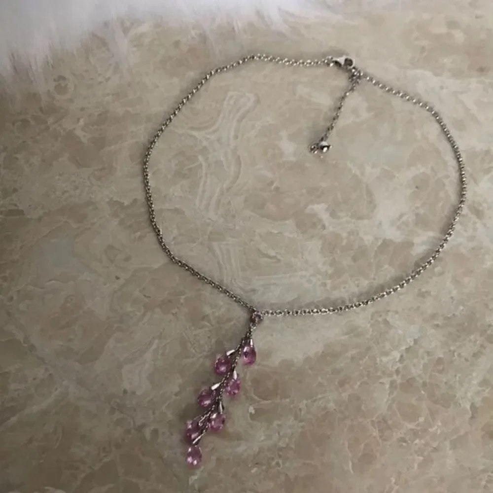 DON LUCAS necklace‎ 925 silver Swarovski Cristals​​​​​​​​​